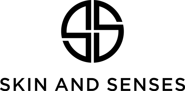 Skin and Senses Logo Logo and Text