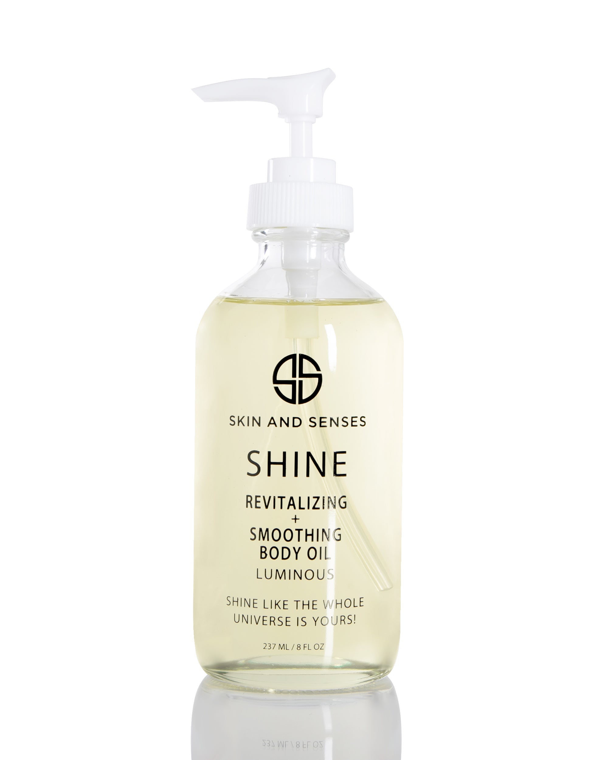 shine revitalizing smoothing body oil