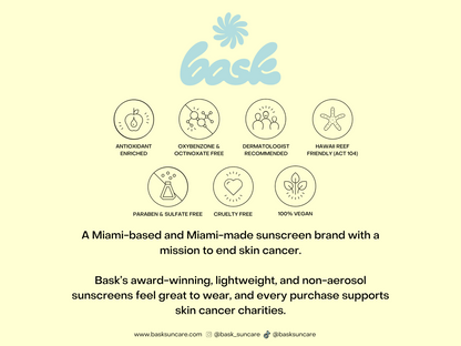 Bask Sunscreen - SPF 30 Mineral Spray - Fragrance-Free