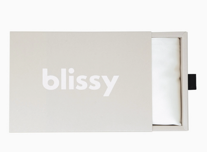 Blissy Silk Pillowcases – 100% Pure Mulberry Silk (22-Momme)b- White