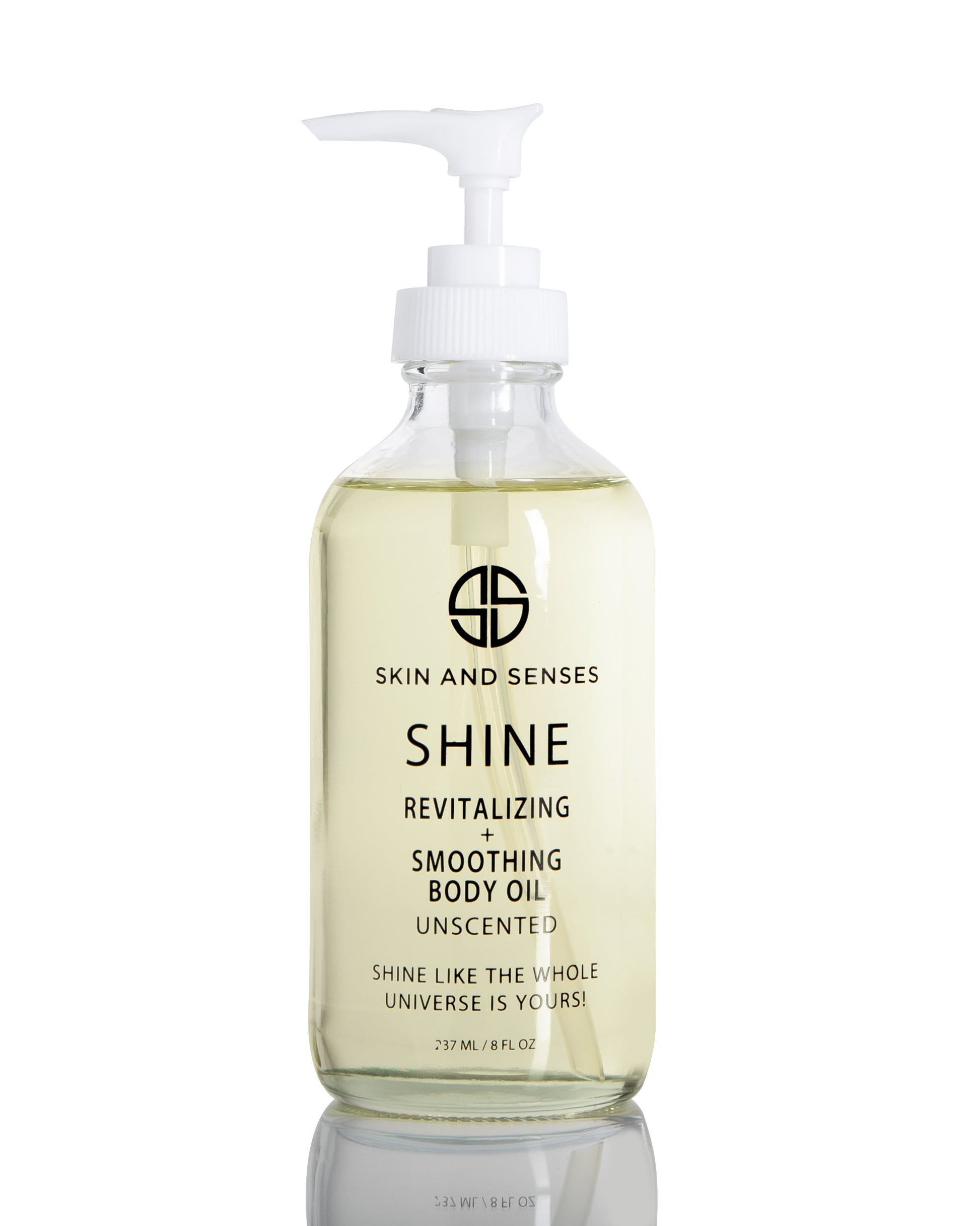 shine revitalizing smoothing body oil