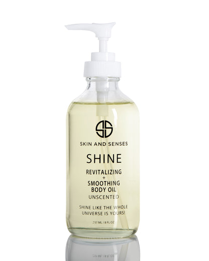 shine revitalizing smoothing body oil