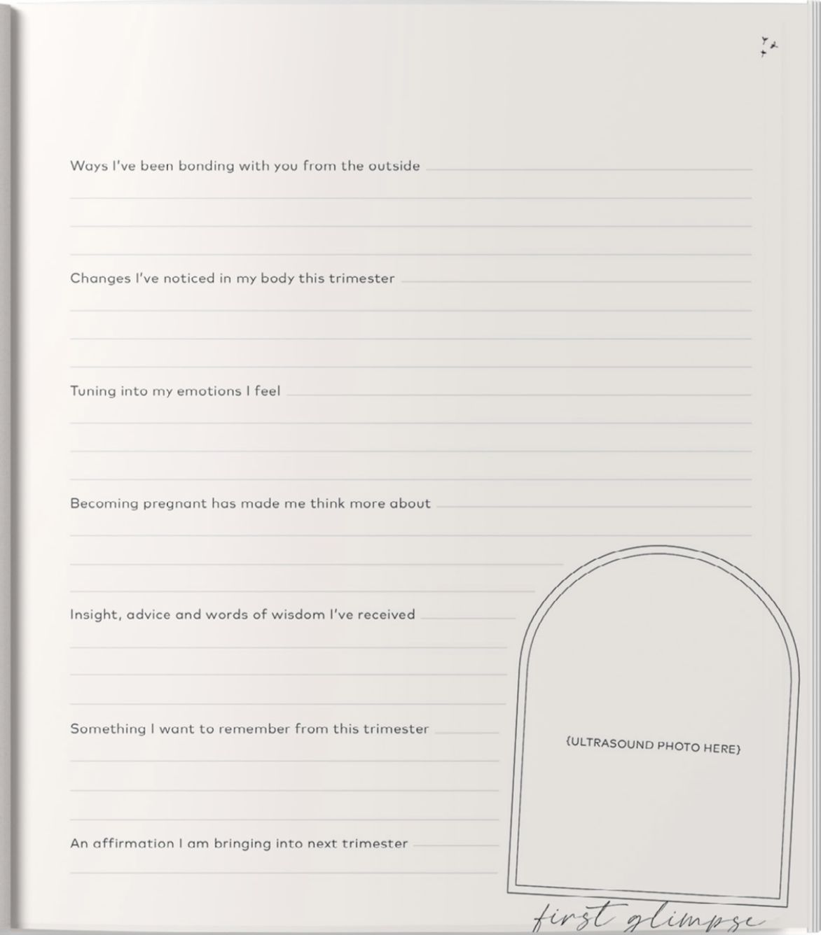 skin and senses Becoming Mama Pregnancy Journal