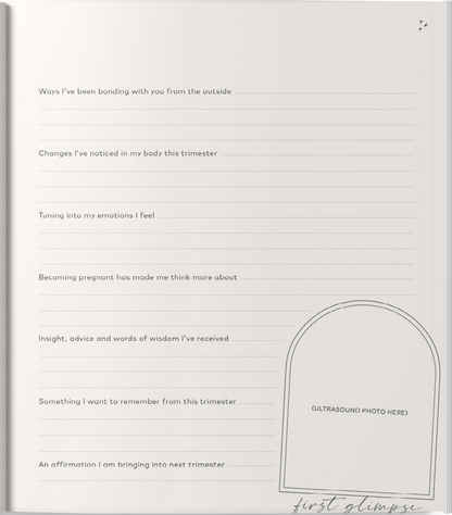 skin and senses Becoming Mama Pregnancy Journal