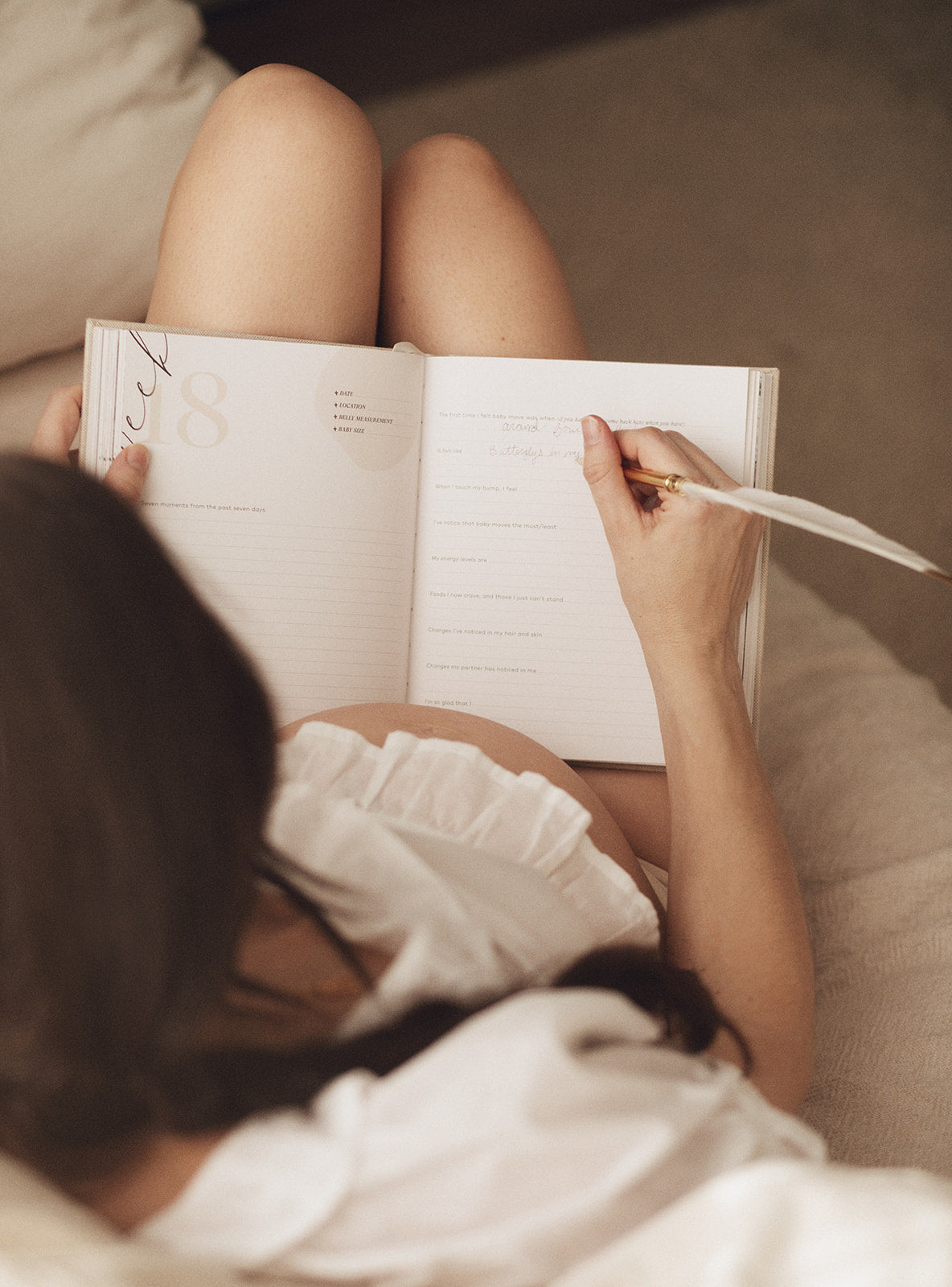 skin and senses Becoming Mama Pregnancy Journal